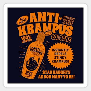 Funny Krampus Merry Krampus Christmas Retro Vintage Cologne Sticker